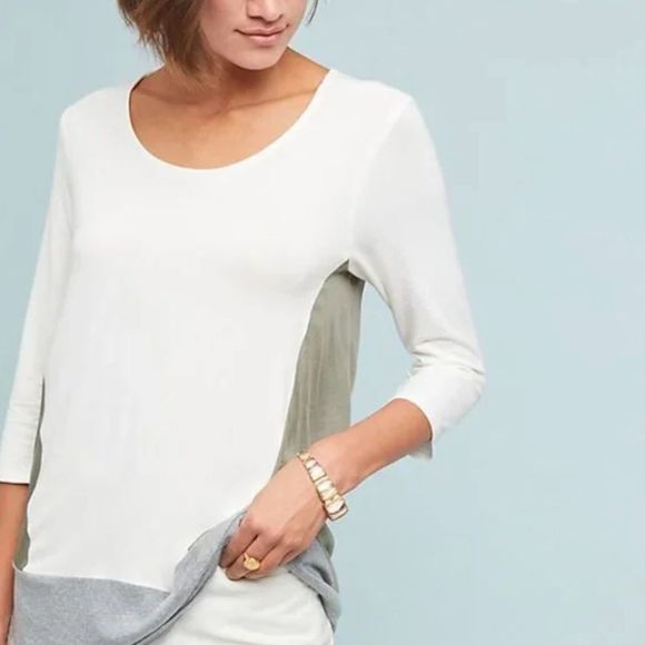 Anthropologie Dolan Colorblock Top Size Small - Picture 1 of 5